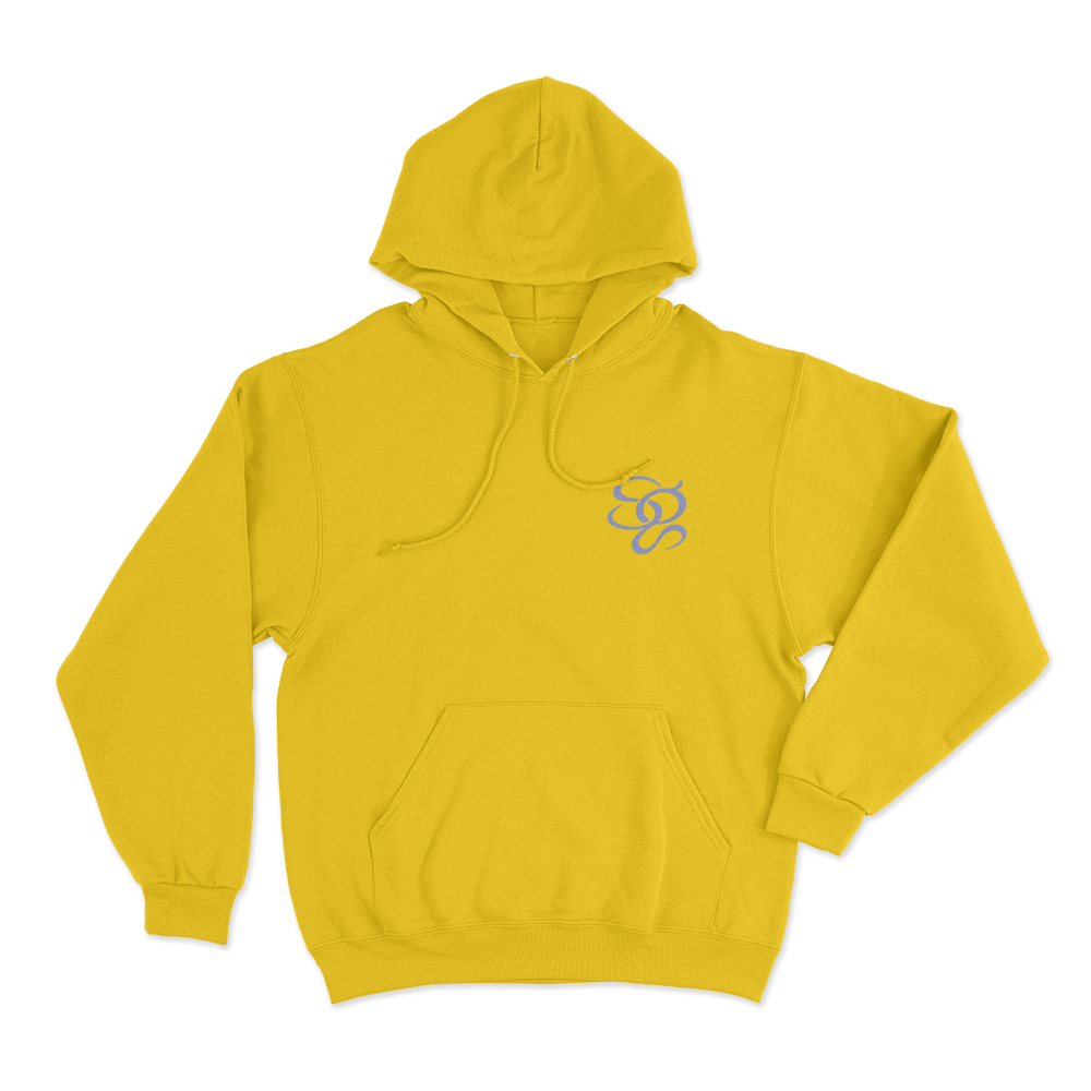 Maghla Lavender Monogram Unisex Hoodie Yellow Maghla Lavender Monogram Unisex Hoodie Yellow
