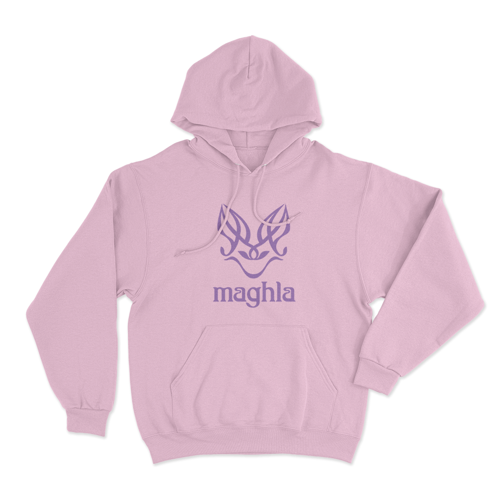 Maghla Purple Bat Emblem Unisex Hoodie Pink Maghla Purple Bat Emblem Unisex Hoodie Pink