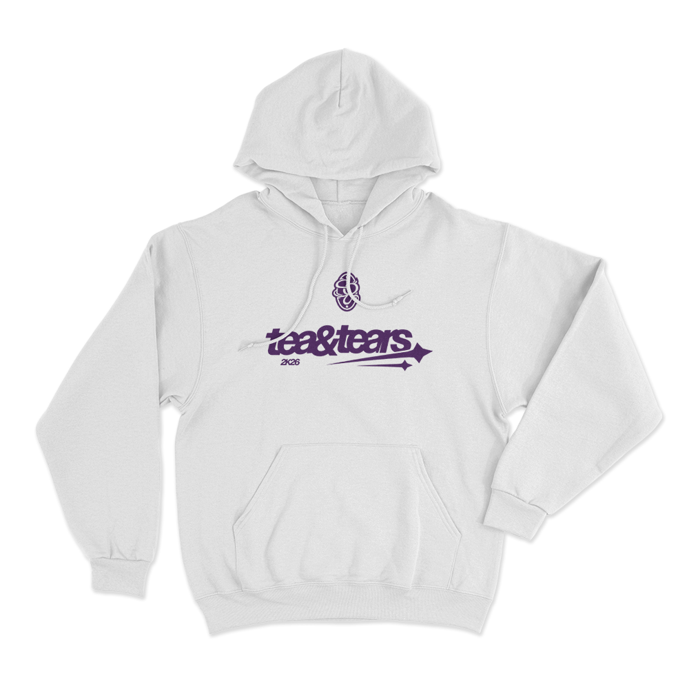 Maghla Tea & Tears 2K26 Logo Unisex Hoodie White Maghla Tea Tears 2K26 Logo Unisex Hoodie White